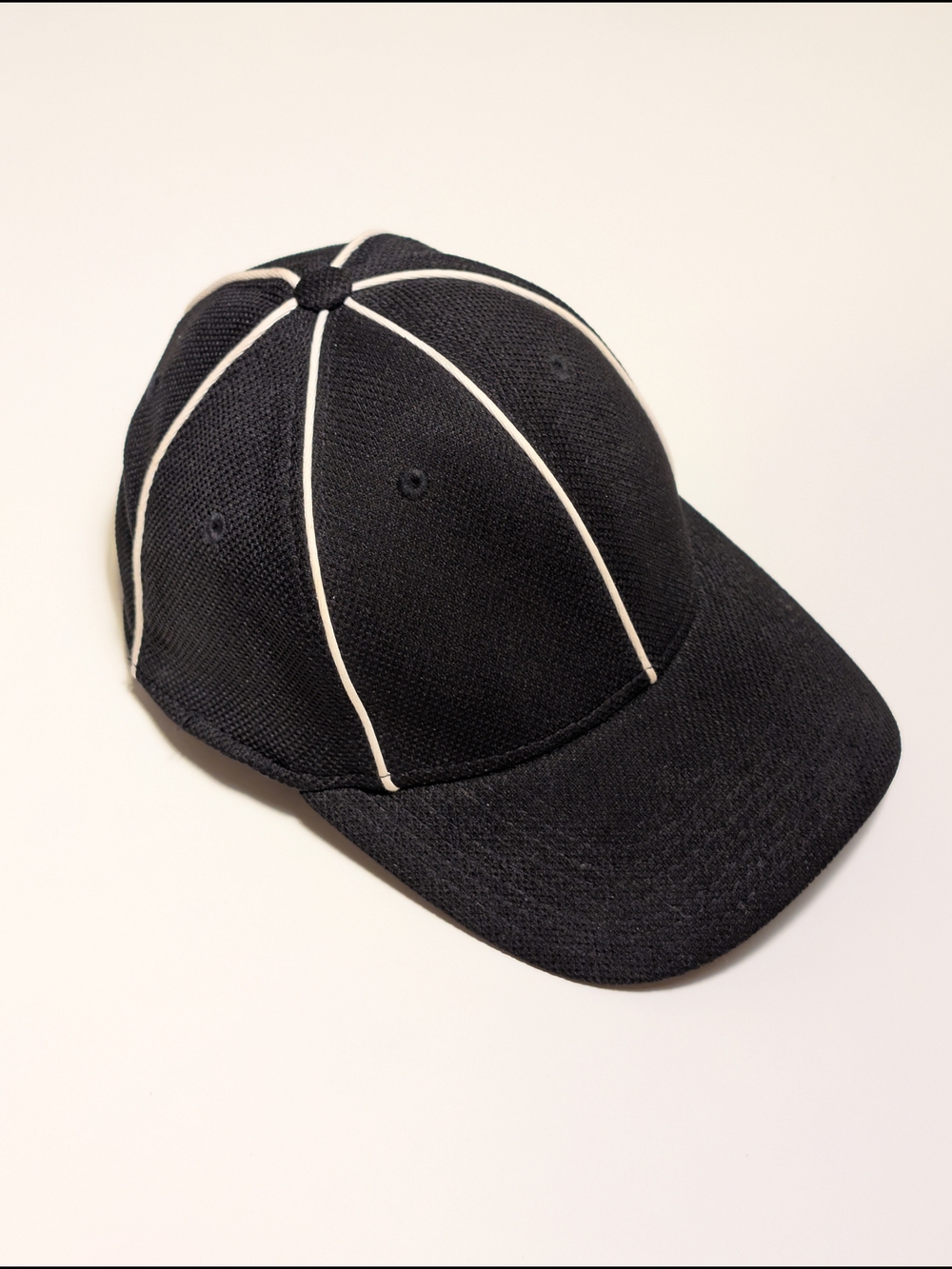adidas Football Referee Hat Fitmax 70 Black White Piping Official Cap S/M Mesh - Picture 2 of 6